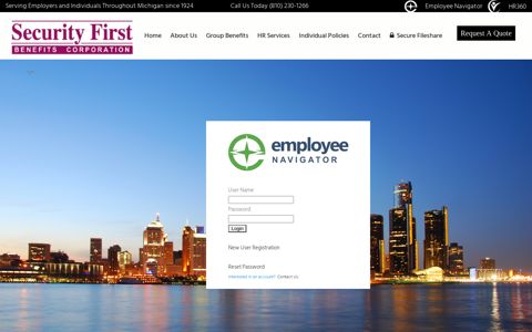 Employee Navigator Login - Security First Benefits Corporation