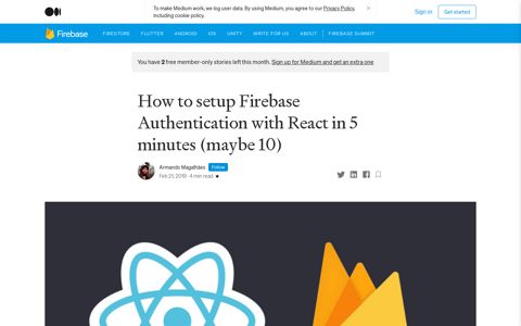 How to setup Firebase Authentication with React in 5 minutes ...