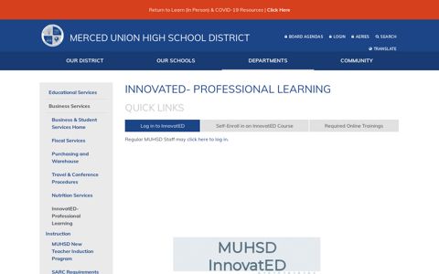 InnovatED- Professional Learning - Merced Union High ...
