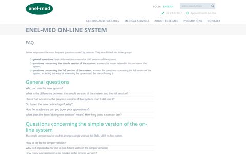 ENEL-MED on-line system | ENEL-MED Medical Center