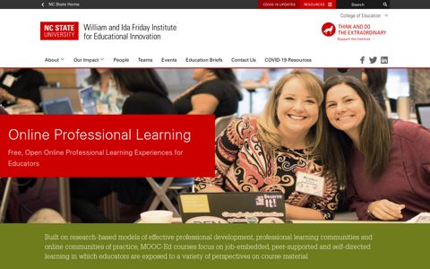 Online Professional Learning – Friday Institute for Educational ...
