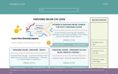 fanshawe online cas login - General Information about Login