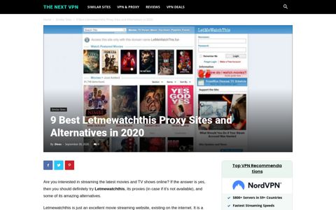 9 Best Letmewatchthis Proxy Sites and Alternatives in 2020