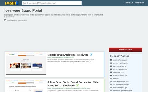 Idealware Board Portal - Loginii.com