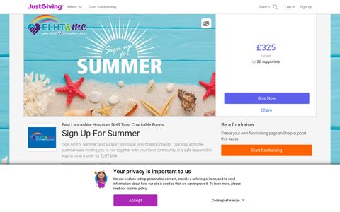 Sign Up For Summer - JustGiving