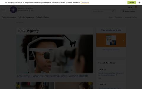 IRIS Registry - American Academy of Ophthalmology