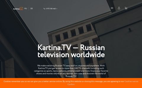 Kartina.TV - watch Russian TV worldwide, 200 channels and ...