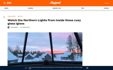 Watch the Northern Lights from inside these cozy glass igloos ...