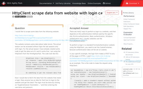 [SOLVED] - HttpClient scrape data from website with login c#