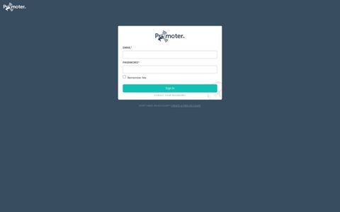 Promoter.io - Login page
