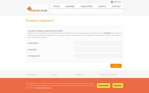 Kunden-Login | Passwort vergessen - ExtraEnergie GmbH