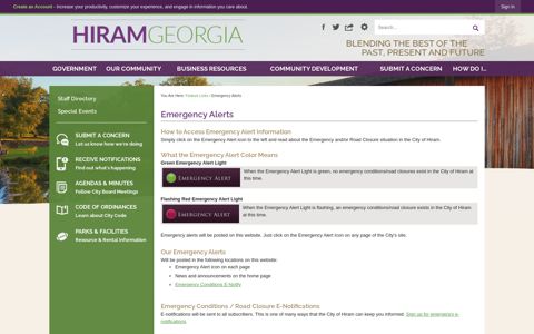 Emergency Alerts | Hiram, GA - Official Website
