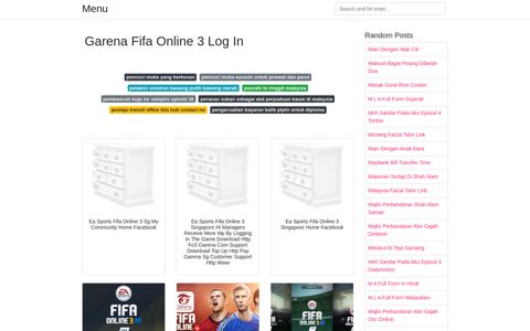 Garena Fifa Online 3 Log In