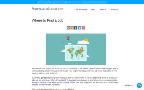 Where to Find a Job - ProofreadingServices.com