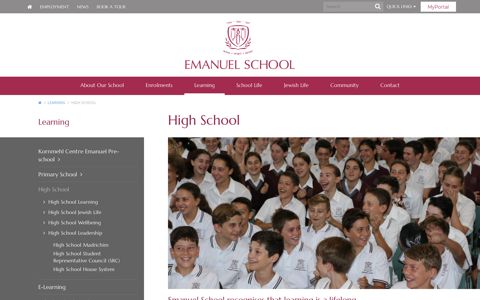 High School | Emanuel School