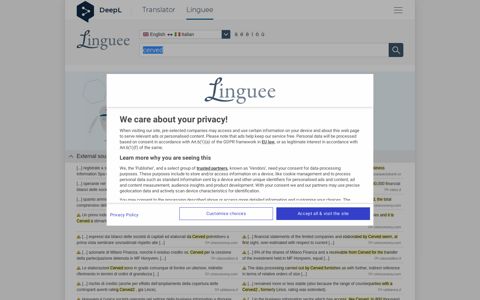 Cerved - English translation – Linguee