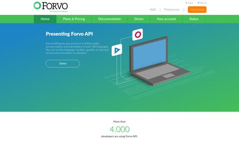 Forvo Pronunciation API, let´s show the world how to pronounce!
