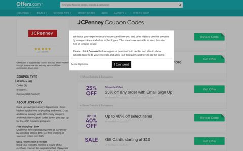 10% off JCPenney Coupon Codes & Coupons 2020 - Offers.com