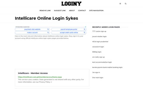 Intellicare Online Login Sykes ✔️ One Click Login - loginy.co.uk