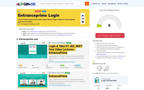 Entranceprime Login - A database full of login pages from all ...