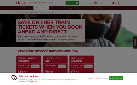 Book Cheap Train Tickets | LNER | Formerly Virgin Trains East ...