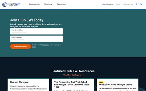 Club EWI: Join the world's largest free Elliott wave educational ...