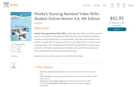Mosby's Nursing Assistant Video Skills: Student Online ...