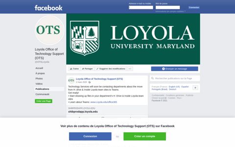Loyola Office of Technology Support (OTS) - Posts | Facebook