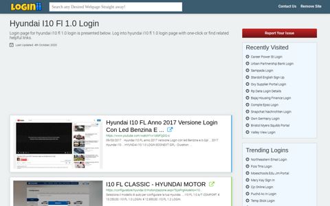 Hyundai I10 Fl 1.0 Login - Loginii.com