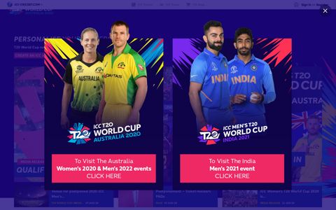 Live Cricket Scores & News - ICC T20 World Cup 2020