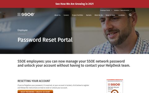 Password Reset Portal - SSOE Group