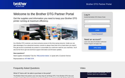 Welcome to our site - Brother Partner Portal