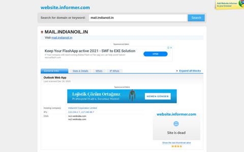 mail.indianoil.in at WI. Outlook Web App - Website Informer