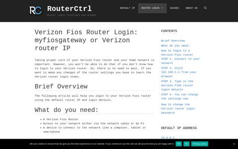 Verizon Fios Router Login: A detailed step-by-step guide