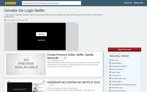 Gerador De Login Netflix - Loginii.com