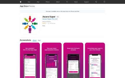 ‎Aware Super on the App Store