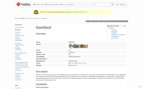 Docs products:imx6:software:os:geexbox [Wiki ... - SolidRun