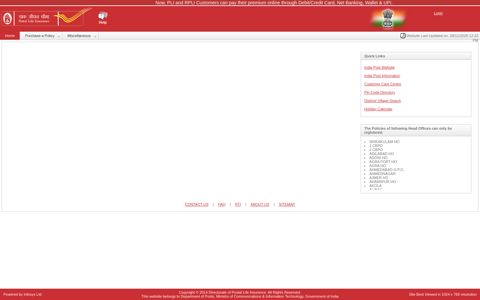 Customer Portal - Postal Life Insurance - India Post