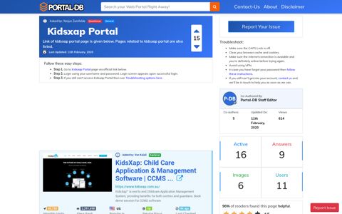 Kidsxap Portal