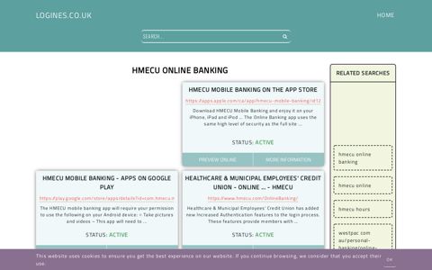hmecu online banking - General Information about Login