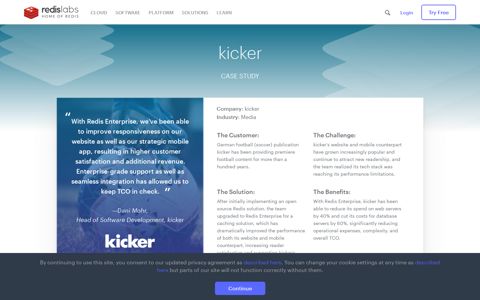 kicker | Redis Labs