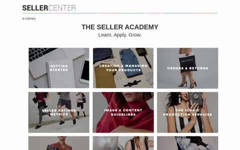 e-Library - Seller Center - The Iconic