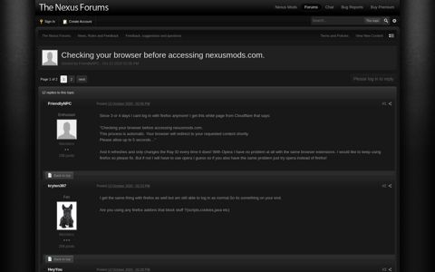 Checking your browser before accessing nexusmods.com ...