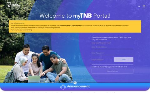 Welcome to myTNB Portal