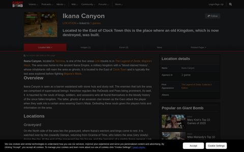 Ikana Canyon (Location) - Giant Bomb