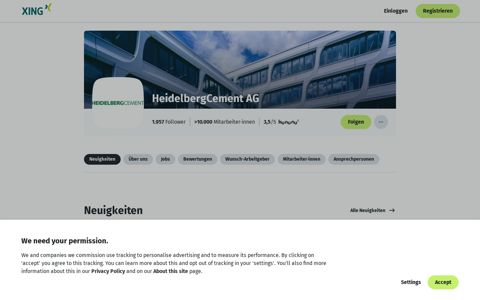 HeidelbergCement AG | XING