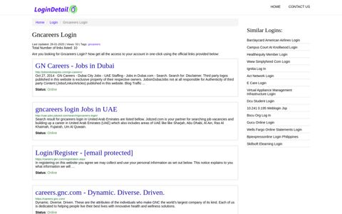 Gncareers Login GN Careers - Jobs in Dubai - http ...