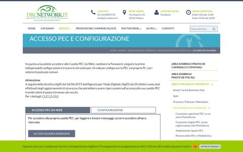 Accesso PEC da WEB e Configurazione - DRC Network