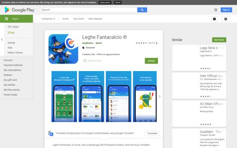 Leghe Fantacalcio ® - Apps on Google Play