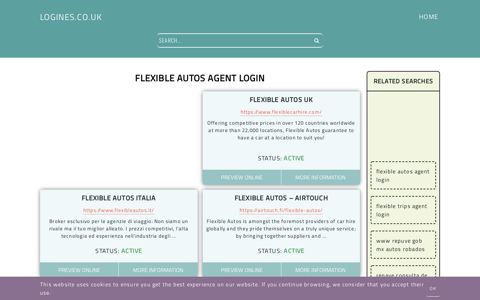 flexible autos agent login - General Information about Login